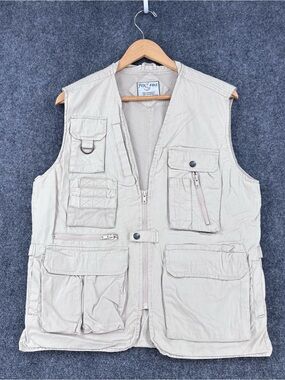 Fox Fire Thunder River Gear Beige Ultimate Fishing Utility Vest Men’s M Gorpcore